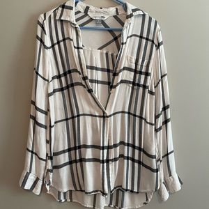 Old Navy White Flannel
